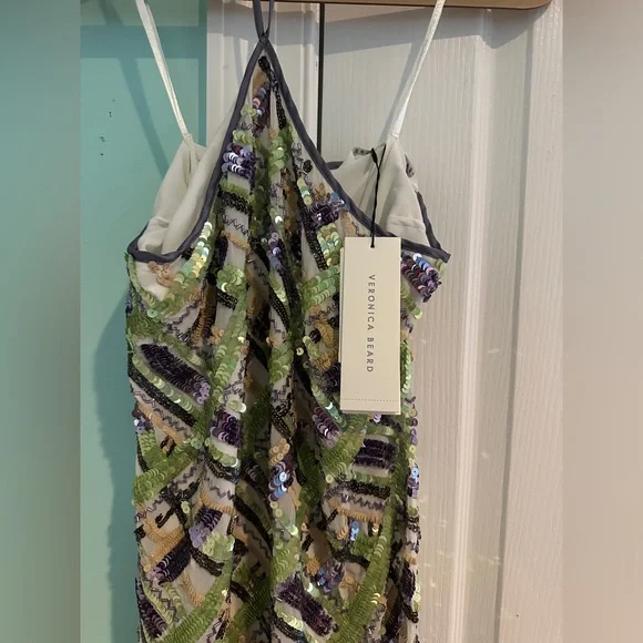 Veronica Beard Cherie Sequin Halter Bodycon Dress - Picture 10 of 13